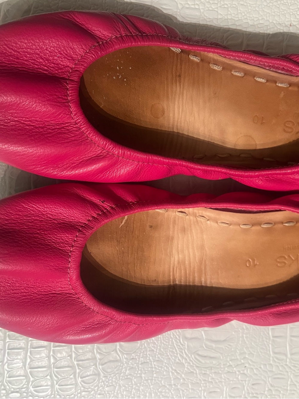 Tieks pink ballet flats 10